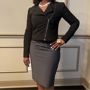 Sassy chic moto-inspired jacket by Rachel Roy